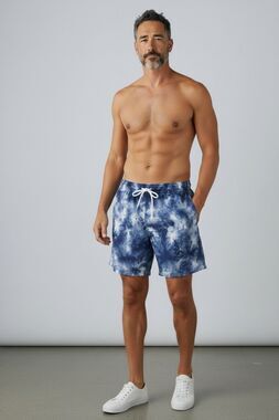 ✨TRUNKS SURF & SWIM CO. Tie-Dye Blue Drawstring Swim Sz XXL Trunks✨